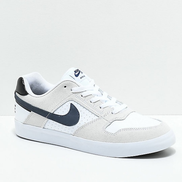 Nike Sb Delta Force White Navy Skate 